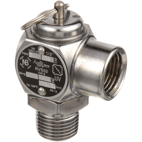Groen 97005 Jacketed Kettle Steam Safety Valve 50 PSI 1/2" NPT