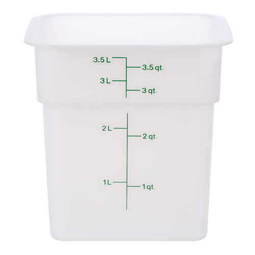 Cambro 4SFSP148 Container Sq 4Qt -148 Poly/White