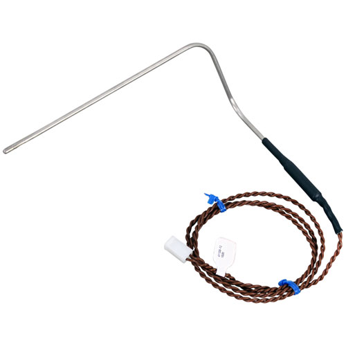 The Star Mfg 2E41100-12 Convection Oven Temperature Probe Sensor is a spare part that is used to monitor the heat of the equipment in a commercial kitchen. It is mostly applied in cooking appliances including ovens and warming units, to provide temperatur