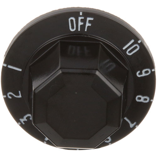 Hobart 836968 Black Indicator Knob Printed White Number W/OFF-1-10