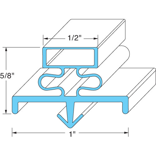 Glenco SP691-1 Door Gasket 24-1/2" X 62-1/2"