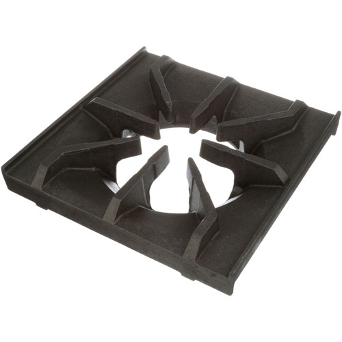 Imperial 1186 Cast Iron Open Top Grate W/Built In Bowl 12" X 12"
