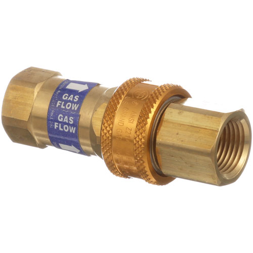 Nieco 9165-B 1/2" FPT Gas Quick Disconnect W/ Thermal Shutoff