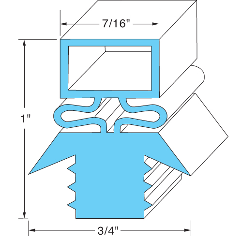 Traulsen SER-27565-00 Door Gasket 23-5/8" X 29-5/8"
