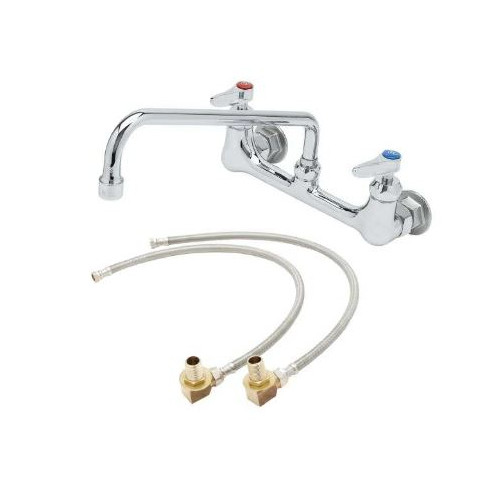 T&S Brass B-0231-CR-KIT Faucet Installation Kit Wall Mount 8"