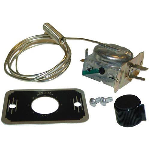 Delfield 2193910 Cooler Control W/ Knob, Plate, and 3/8" X 1-1/2" Coiled Bulb