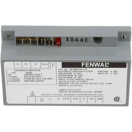 Baxter 1000V9-00170 Oven Ignition Control Module 3-TFI BXA1G