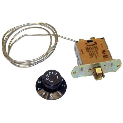 Ranco A12-802 Cooler Control W/ Knob, Plate, and 3/8" X 1-1/2" Coiled Bulb