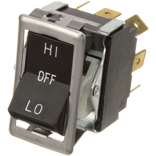 Blodgett BL07636 Rocker Switch, 3PDT, On-Off-On;15A/125V,10A/250V