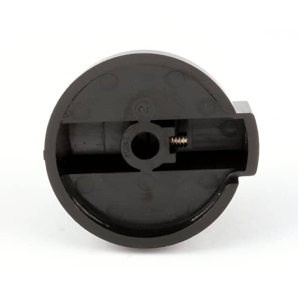 Star Mfg Z1854 Black Pointer Knob 1-7/8" DIA, Mount .25" Round