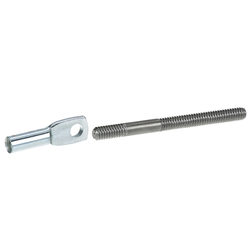 Imperial 30392 3" oven short Door Rod w/ 1/4-20 Thread and Eye Coupling