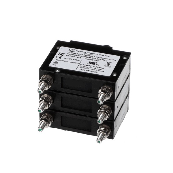 Custom Deli's CDI-572 Power Switch 3-Pole 40A Black Tyco