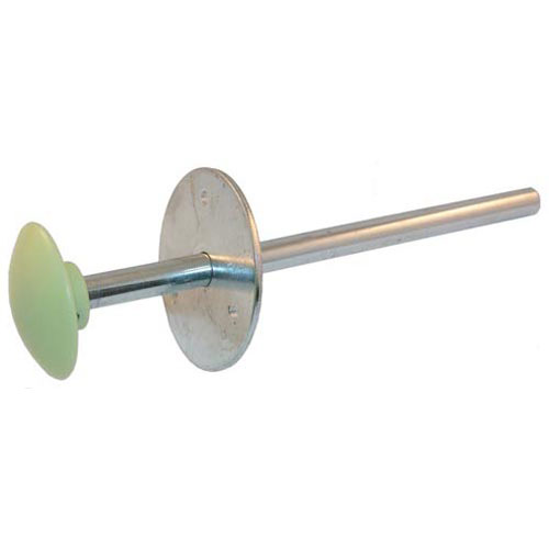 Kason 481 Safety Release Handle W/Plastic Glow Knob, Steel Rod 9" OD, 2" Rod Travel