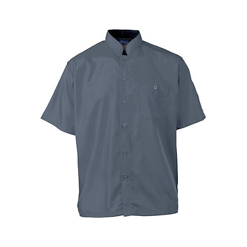 Allpoints 2126SLBK3XL KNG 3Xl Actv Chef Shirt Mens Slate/Black SS