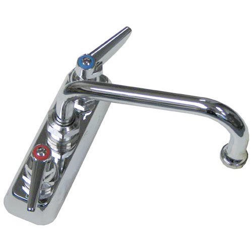 T&S Brass B-1110 Deck Mount Faucet W/Swing Nozzle 6" & 4" Handle CTR