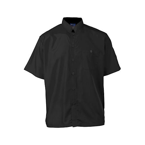 Allpoints 2126BKBKL KNGLg Active Chef Shirt Mens Black SS