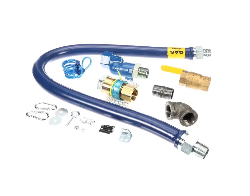 Dormont CAN16100KITS48 Gas Connector Hose Kit 1" X 48" Blue