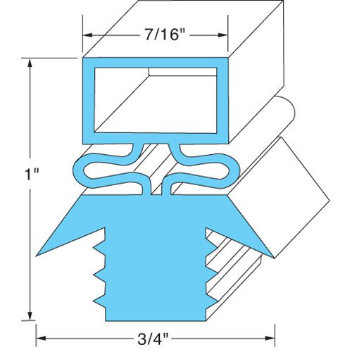 Traulsen 341-27564-00 Door Gasket 21-5/8" X 59-5/8"