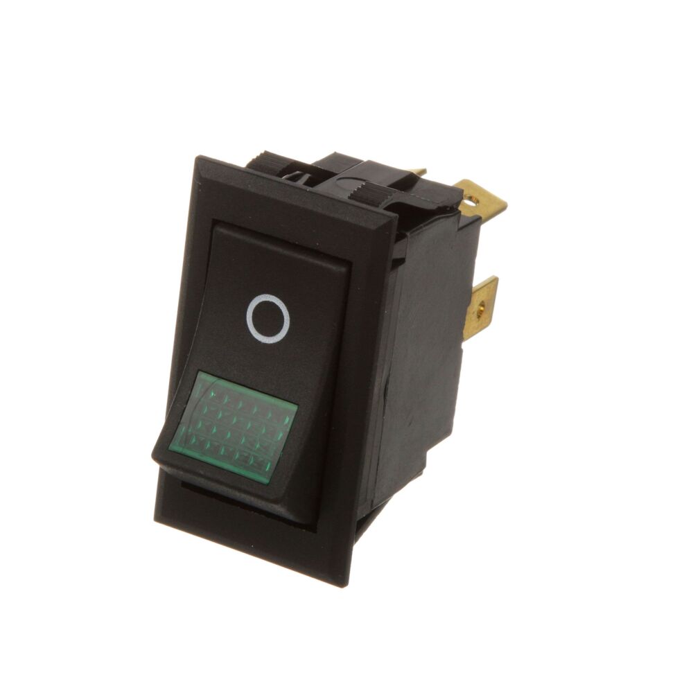 Hatco 02.19.215.00 Green Light Rocker Switch W/ 1/4" Tab, 10a/250VAC
