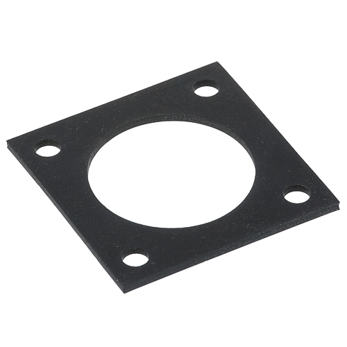 Jackson 05330-011-47-79 Flange Gasket Black Rubber 3" SQ Mount Hole Centers 2.25"