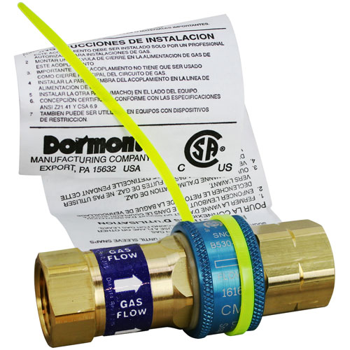 Dormont A50 Quick Disconnect Snap Fast 1/2" In/Out