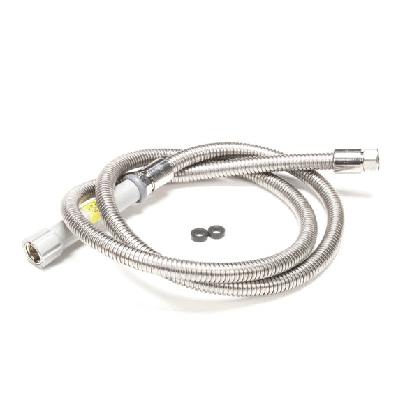 T&S Brass B-0072-H Flexible Hose 72" Stainless Steel Gray