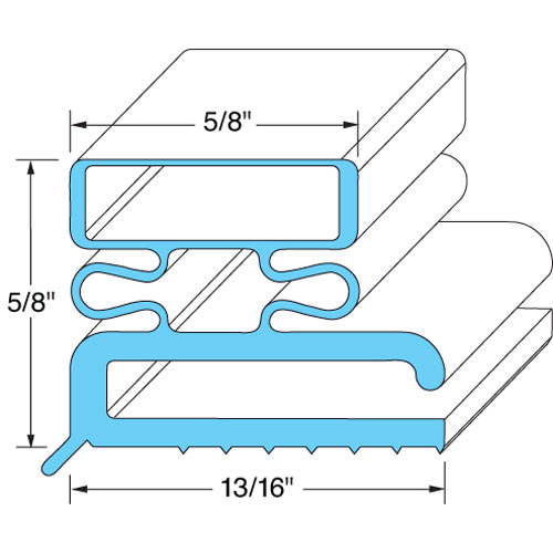 Kairak 341-04543-03 Door Gasket  21 1/2" X 23 1/2"