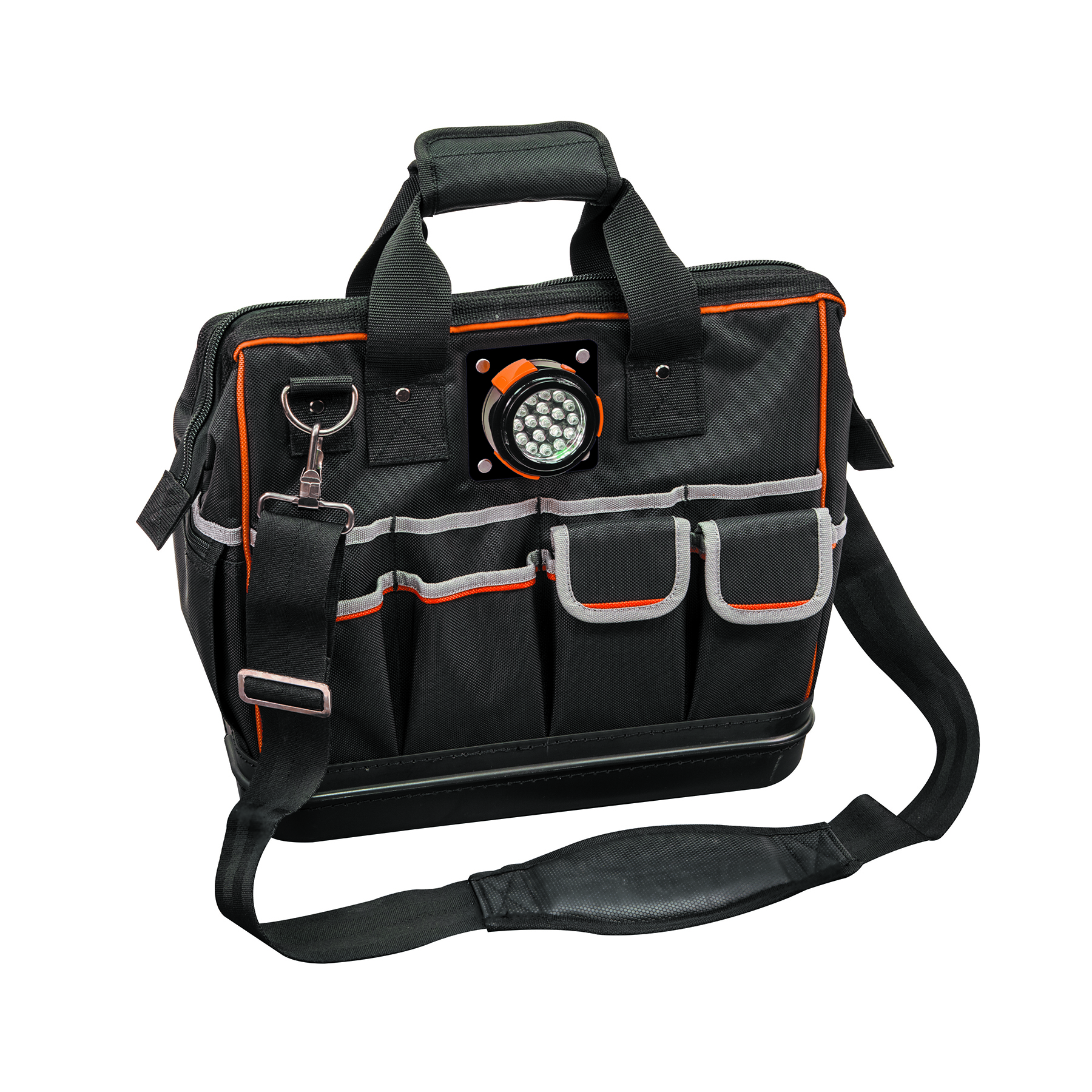 Klein Tools 55431 Lighted Tool Bag 15", 31 Pockets