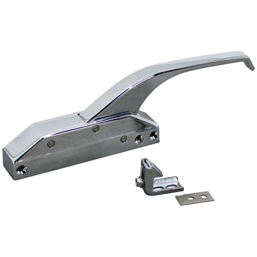 Component Hardware Group R35-1105X Oven Latch with Strike w/o Lock, Offset Handle, Length 10-1/4" Width 1-1/4"