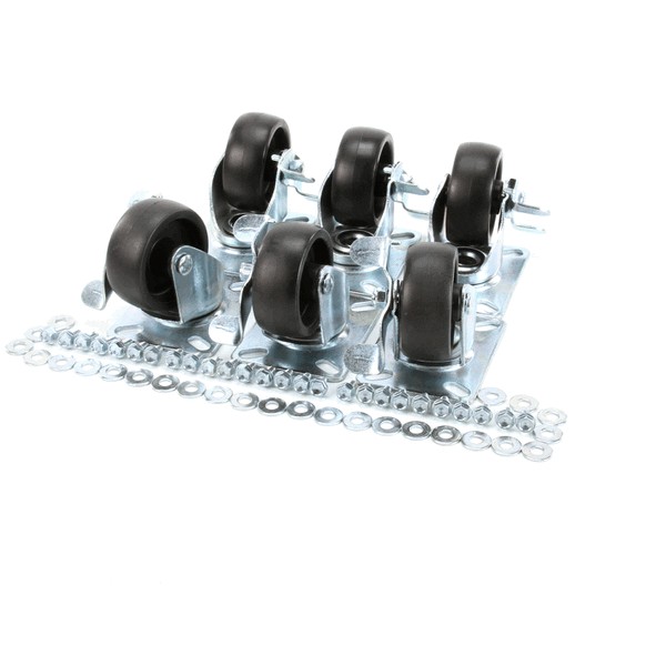 Perlick 57787 Caster Kit 3.75" Set Of 6