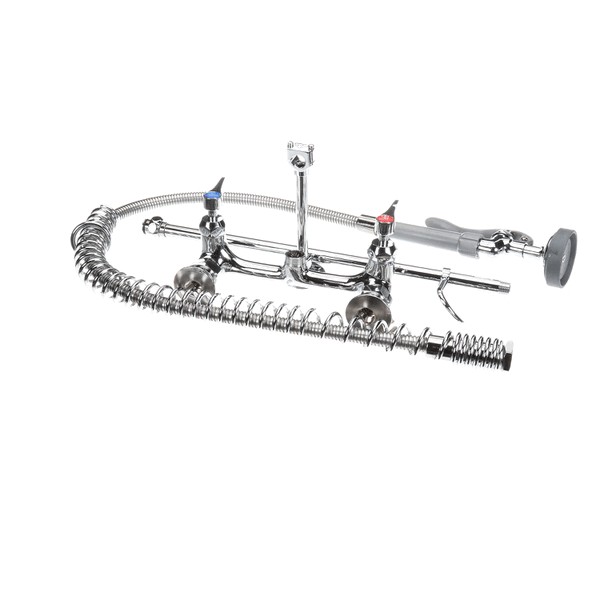 T&S Brass B-0133-CR-B Pre-Rinse Unit 8" Wall Mount Mixing Faucet Easy Install