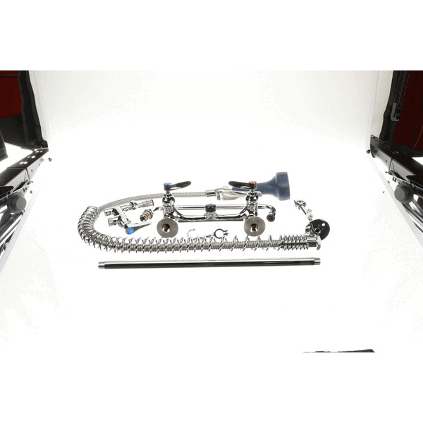 T&S Brass B-0133-A12-B08C Easy Install Pre-Rinse Unit Spring Action Wall Mount 8" Centers