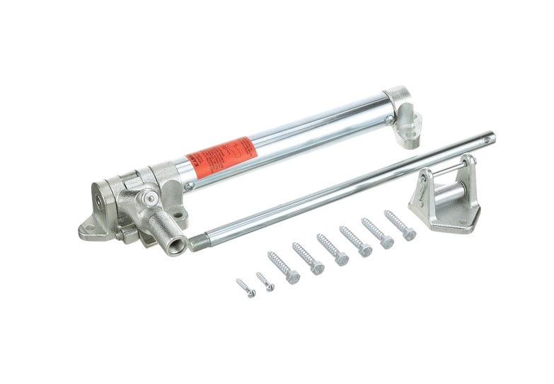 Kason 11097000004 Door Closer Spring Operated, 17-3/8" Body, 19-3/4" ARM, 3-9/16" Mounting Plate,