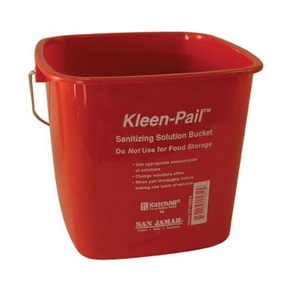 Pail Red 6qt For San Jamar - Part# Sjkp196rd