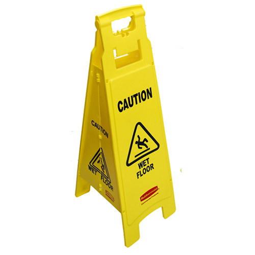 Rubbermaid RBMDFG611477YEL Wet Floor Sign Sandwich