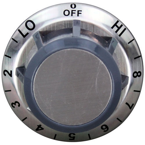 Wells 60498 Thermostat Dial Grey & Silver 2-3/8" DIA